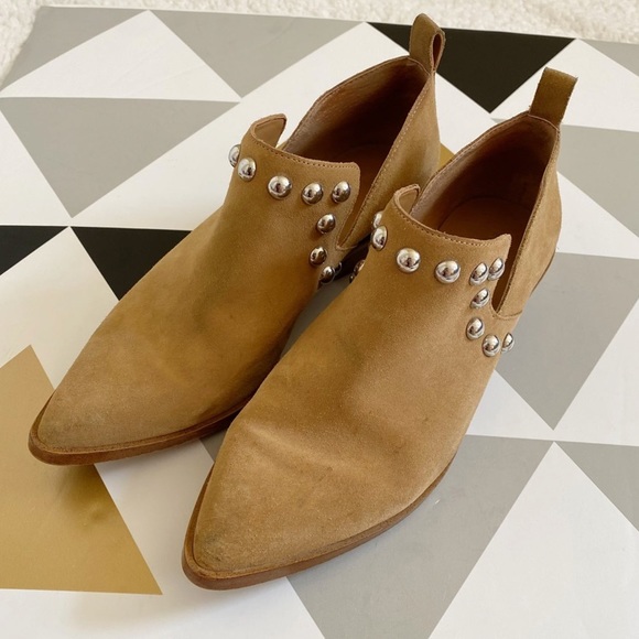 Rebecca Minkoff Katen Suede Studded Booties 6 - Picture 9 of 11